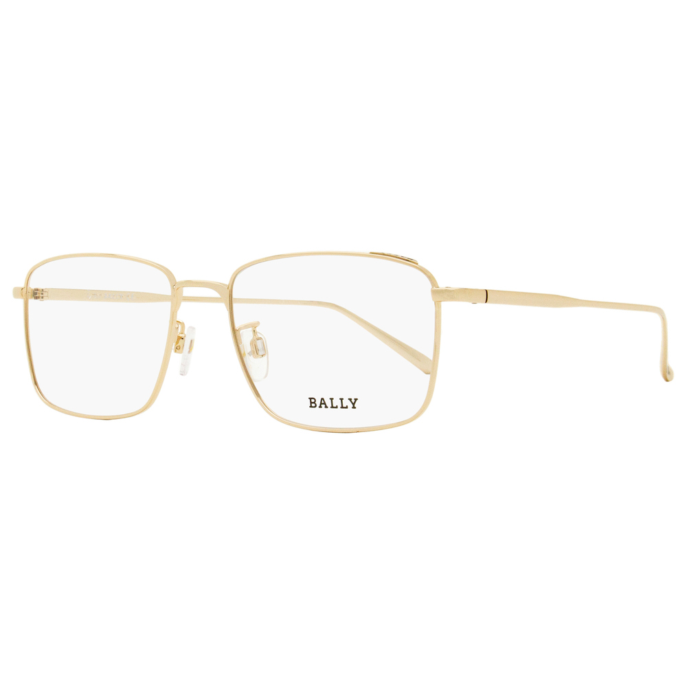Bally Thin Rectangular Eyeglasses BY5027D 028 Gold 55mm